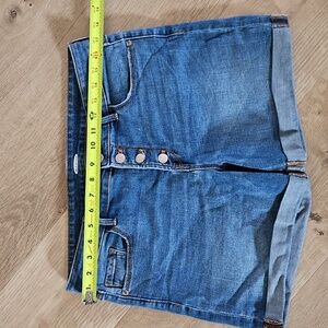 Old Navy button fly High Rise Blue Denim Shorts 10